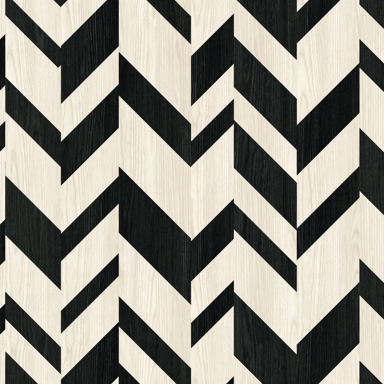 Obrázek z POLYREY MO2C Modern Chevron Ebony 3050x1320x0.9 mm FA